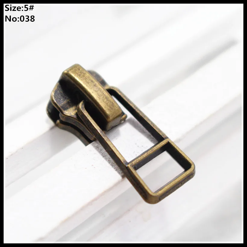 

5# Wholesale 10pcs Zipper Sliders Metal zipper puller zipper pull For Handbag/ Backpack/Clothing/Sewing Tailor Tools 038