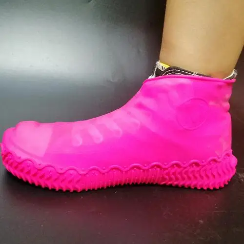 Силиконовые галоши Многоразовые водонепроницаемые непромокаемые мужские ботинки Чехлы для дождевых сапог Нескользящие моющиеся унисекс износостойкие перерабатываемые - Цвет: A