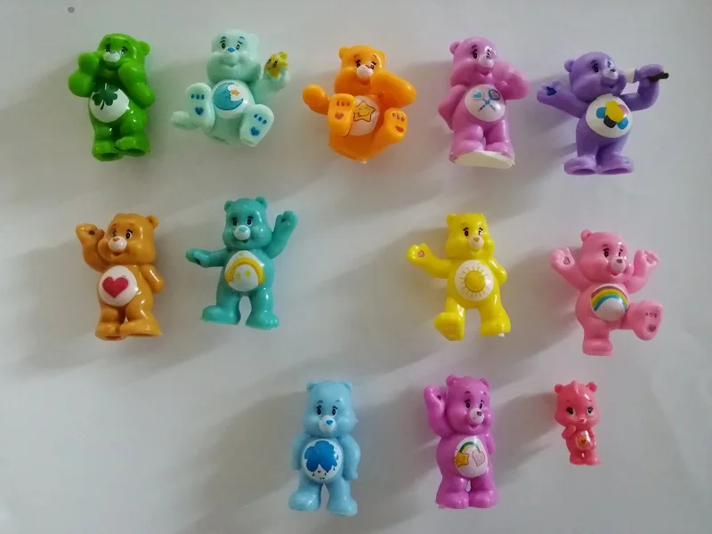 12 шт набор ПВХ Care Bears мощный магнитные наклейки для холодильника с креативными мультяшными Радуга Медведь магнитные наклейки для холодильника украшение дома