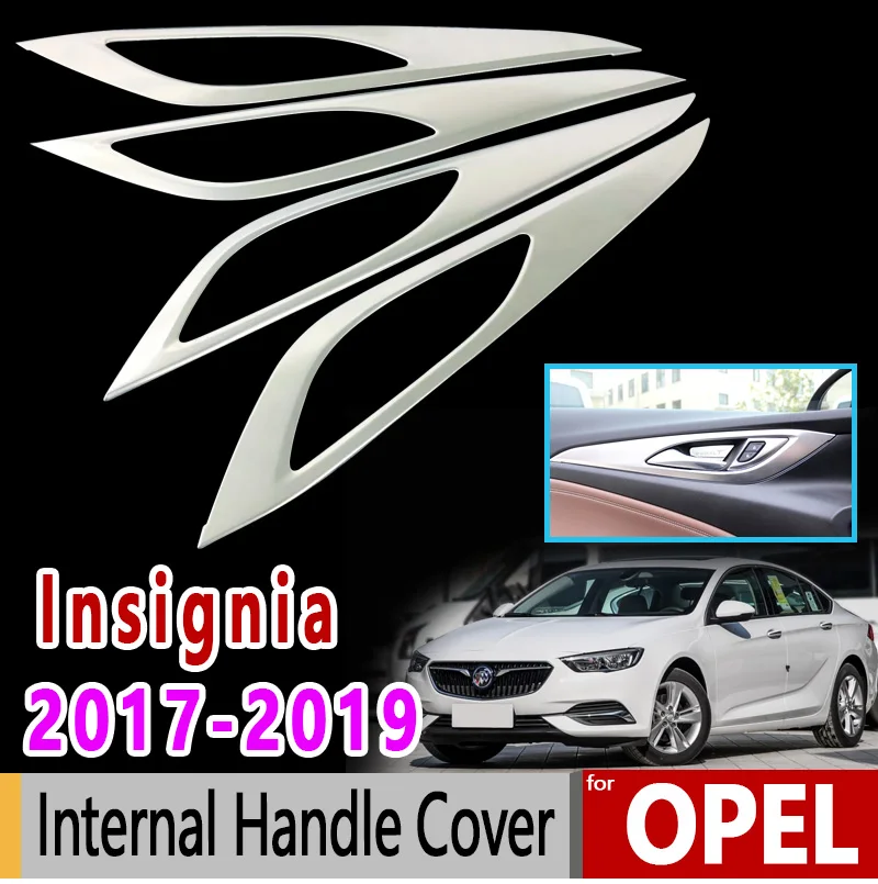 

for Opel Insignia B MK2 Vauxhall Holden Commodore 2017-2019 Stainless Steel Internal Handle Cover Accessories Car Sticke
