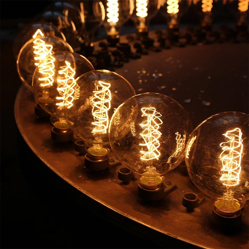 KARWEN винтажная лампа Эдисона E27 ретро лампа 220 В 40 Вт Ampoule лампа накаливания A19 ST64 T45 G80 G95 для домашнего декора креативные лампы
