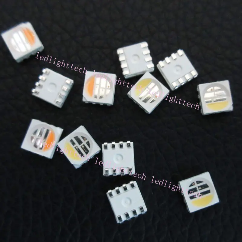 

100pcs RGBWW RGBW RGB+Warm White RGBCW RGB+Cool White LED Chip Bead 4 Colors in 1 LED RGB 5050 SMD New