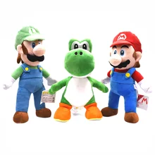 Super Mario 3 вида стилей Bros Марио Йоши Луиджи плюшевая фигурка Коллекционная модель Peluche Toy 34-41 см