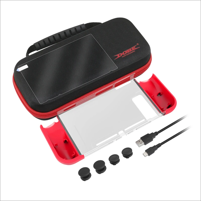 

OIVO Hard Shell Storage Bag Kit for Nintendo Switch Console Joy Con Controller Travel Screen Protective Pack Case Game Card Slot