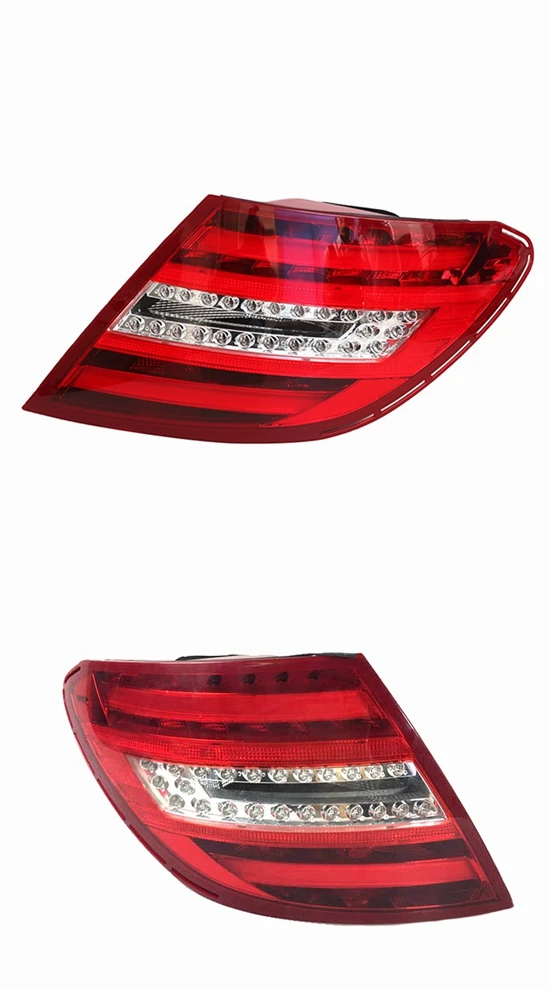 Задний тормоз поворотные части светодиодный задний фонарь задние фонари в сборе для Mercedes benz W204 C180 C200 C220 C260 C280 C300 2011- год - Цвет: 1 PAIR(LEFT RIGHT)