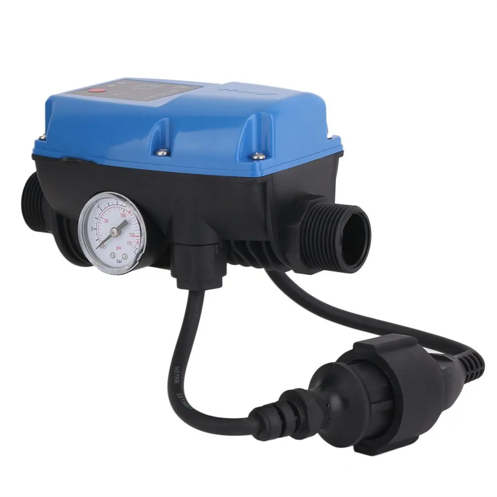 

SKD-5MIT Water Pump Pressure Controller Electronic Automatic Pressure Control Switch with Pressure Gauge EU Plug