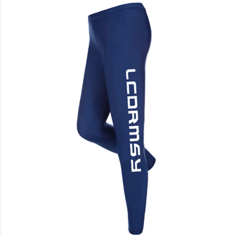 Мужские и женские однотонные обтягивающие штаны леггинсы анти УФ Рашгард из