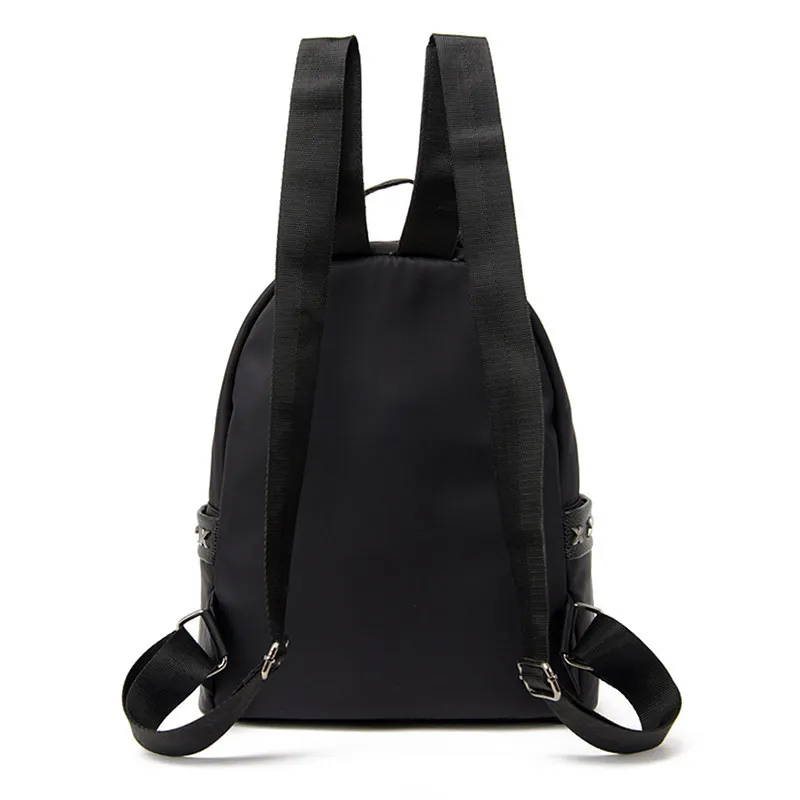 GUSURE-Fashion-Nylon-Women-Backpack-Rivet-PU-Leather-Student-Backpack-Preppy-Style-Small-Shoulder-Bag-Girls_