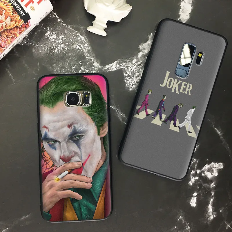 Мягкий силиконовый чехол для телефона Joker из гладкого стекла для samsung Galaxy S7 Edge S8 S9 S10e S10Plus Note 10 8 9 10 PLUS