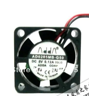 LOT of 2 AD0205LB-G50 ADDA 5 VDC Fan 