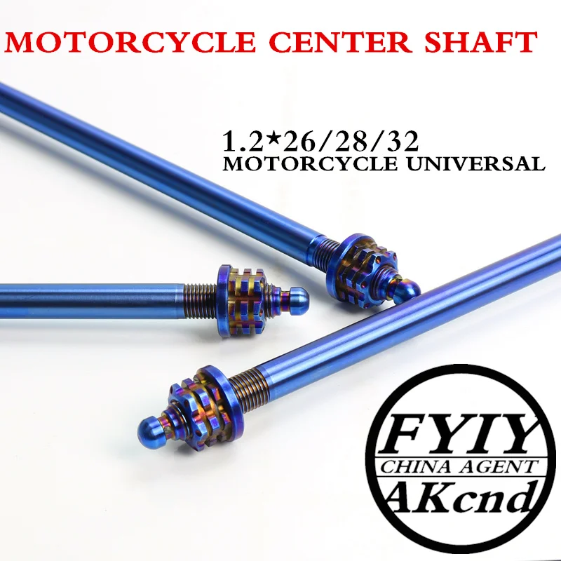 

Universal 12*26/28/32mm motorcycle front wheel axle Modified extension multicolor mid axi forBWS SMAX MAJESTY and Electric bikes