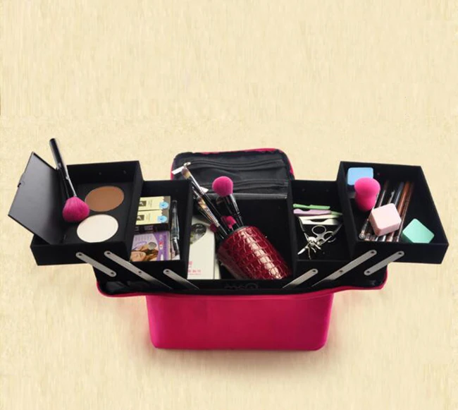 

Custom Oxford Durable Professional Make Up Cosmetic Case Available for Customized Logo Printed