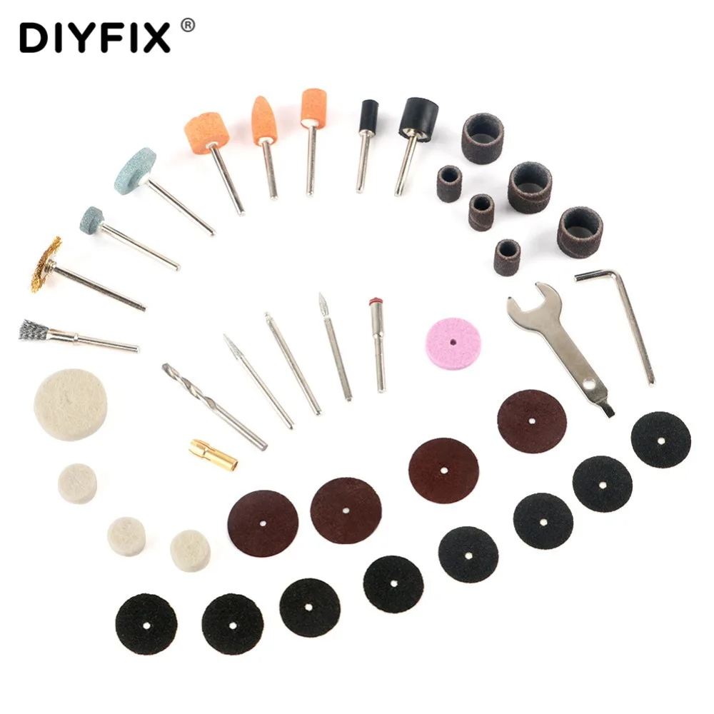 DIYFIX 40 in 1 Rotary Tool Accessory Kit Mini Drill Bit Set for 1 8 Shank