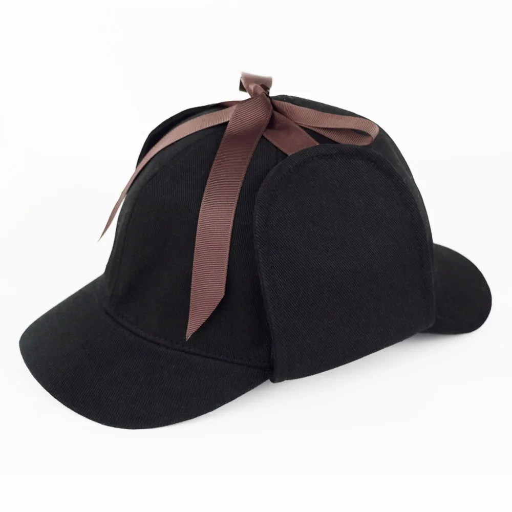 Cosplay Sherlock Holmes Hat Novelty Gifts Deerstalker  Hat Detective Cap Unisex Movie Costumes Flat Caps Hip Hop Accessories3