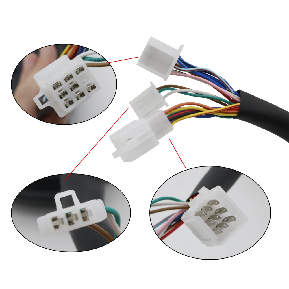 Motorcycle DC 12V 7 Color LCD Digital Display Tachometer Assembly Speedometer Odometer Dashboard Sensor Motorbike Instrument (11)