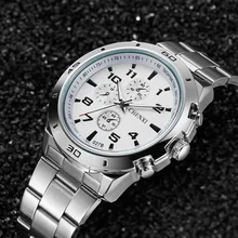 CHENXI модные роскошные часы для мужчин повседневные из нержавеющей стали водонепроницаемые Подарочные часы кварцевые мужские наручные часы Relogio Masculino 074-46