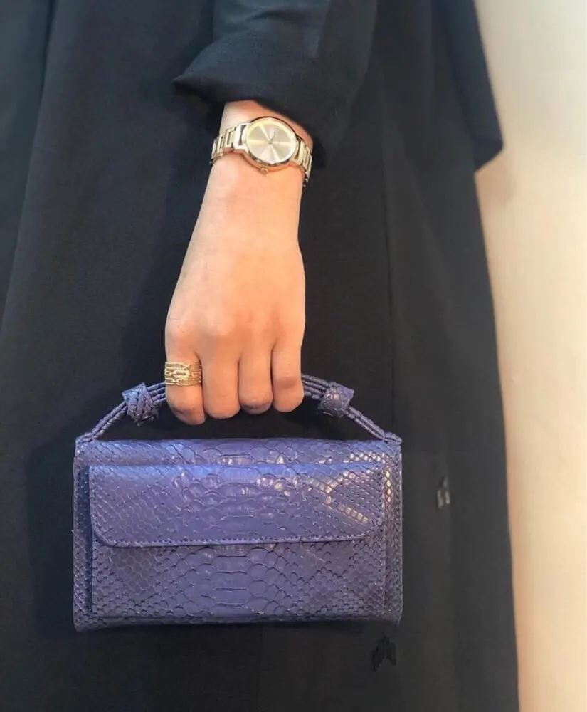 HIGHREAL крокодиловый узор Кожаный клатч для женщин из воловьей кожи дневной клатч сумочка на плечо сумка на цепочке Прямая поставка - Цвет: Blue B