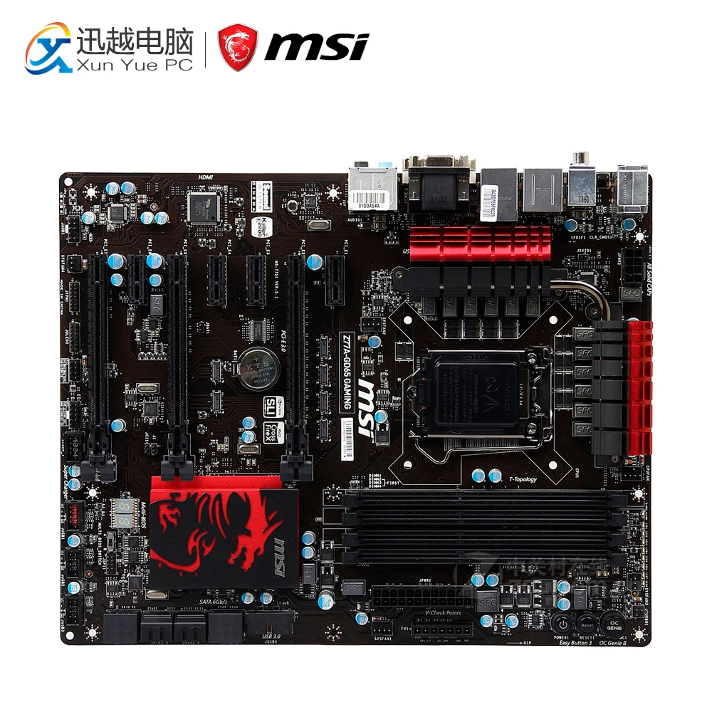 

MSI Z77A-GD65 GAMING Desktop Motherboard Z77 Socket LGA 1155 i3 i5 i7 DDR3 32G SATA3 USB3.0ATX