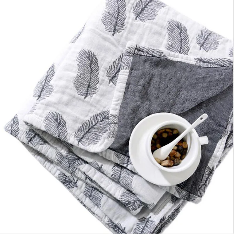 

Cotton Gauze Towel Muslin Blanket Soft Throw Plaid For Adults On The/Bed/Sofa/Plane/Travel Bedspread