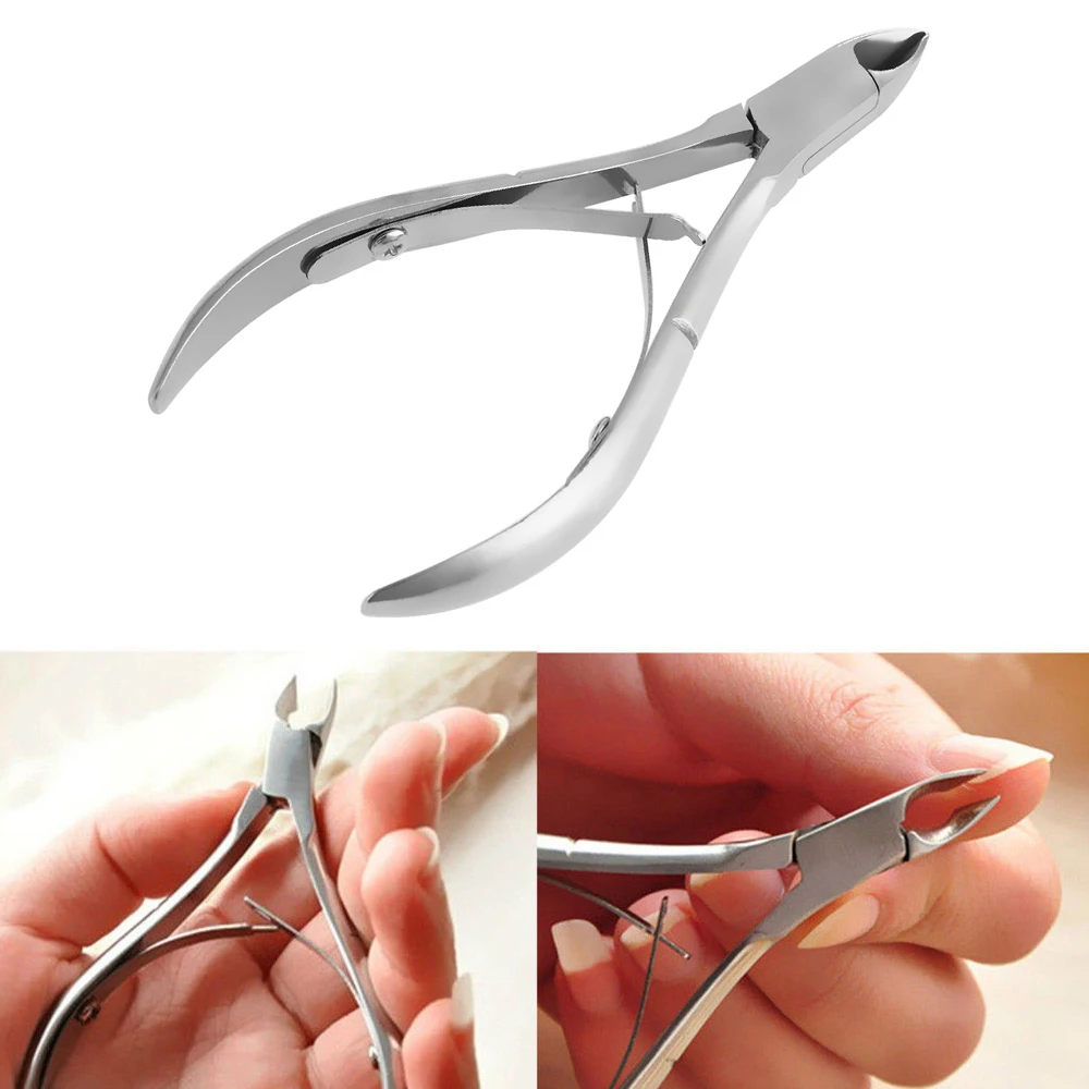 1Pcs Nail Art Cuticle Scissors Clipper Manicure Pedicure Nipper Tool Stainless Steel Cuticle Cutter Dead Skin Remover Nail Care