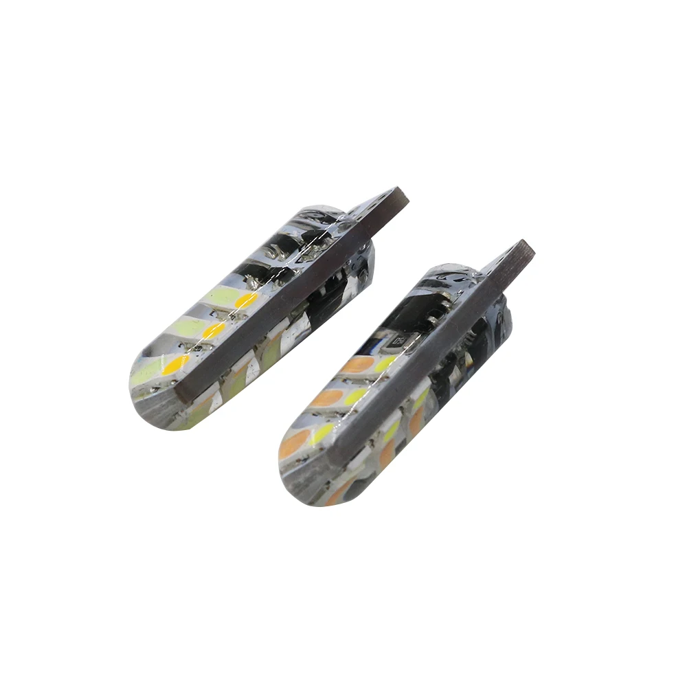 YSY 50X T10 3030 W5W силиконовый чехол 12 чипов светодиодный автомобильный фонарь для