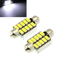 50X гирлянда Canbus 36 мм Гирлянда 10 SMD 5630 CANBUS Купол Автомобилей Чтение номерного знака Камера свет Нет Ошибка 12 В