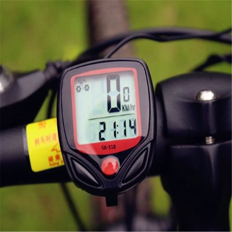 Велосипедный компьютер с ЖК-цифровым дисплеем Водонепроницаемый одометр для велосипеда Спидометр Велоспорт секундомер езда аксессуары инструмент