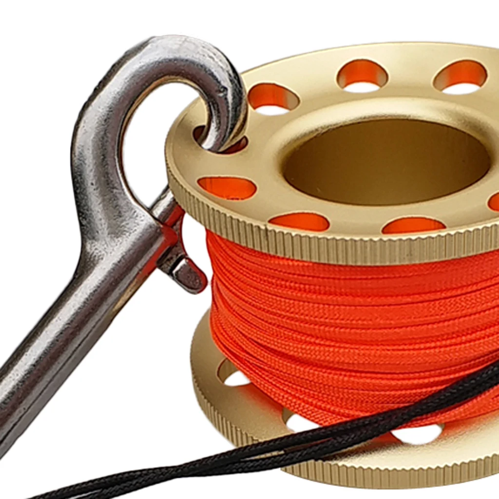 Ultralight High Visibility Scuba Diving Reel Spool for Underwater Diver Snorkeling for Water Sports Swimming Diving Gear Equip