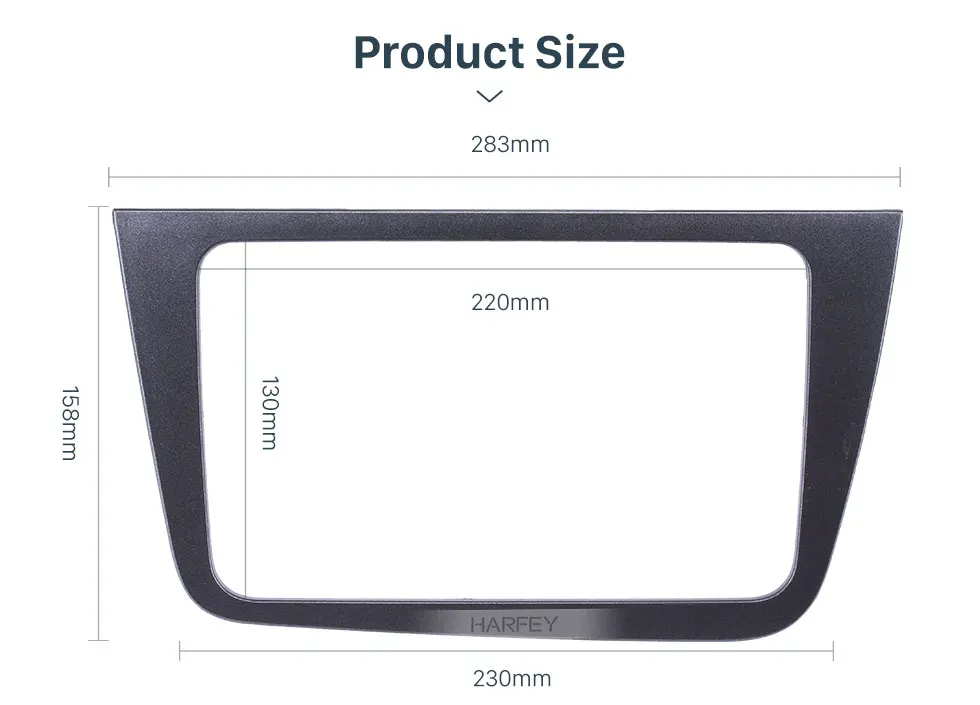 Harfey 220*130 мм стерео 2 Дин радио фасции тире отделка комплект для 2004+ SEAT Altea Толедо LHD DVD плеер установка рамка панель