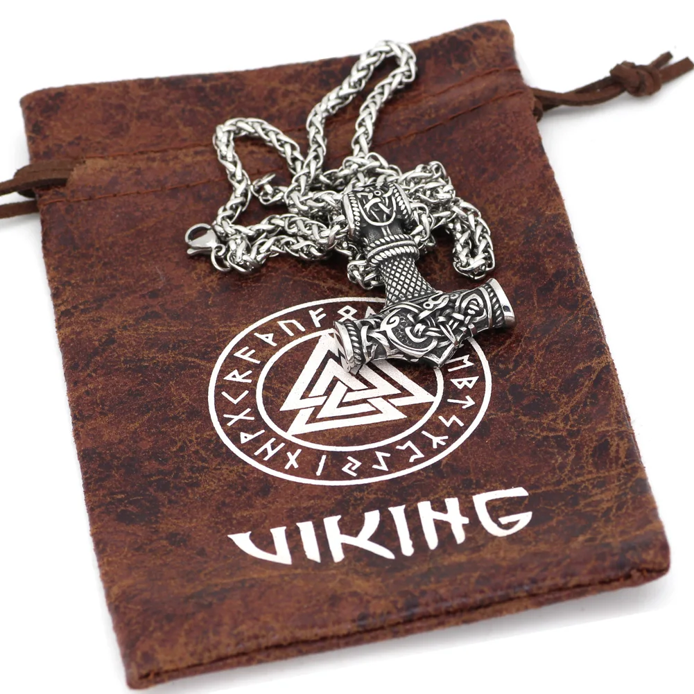 Норвежский викинг Тор молот из нержавеющей стали Mjolnir амулет викинга Молот скандинавский норвежский кулон ювелирные изделия