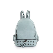 2017 Nueva Marca de Moda de Cuero de LA PU Sólida Mochilas Escolares Mujeres de La Vendimia Femininas Retro Casual Mujer Mochila Mochila Universidad 40A1431
