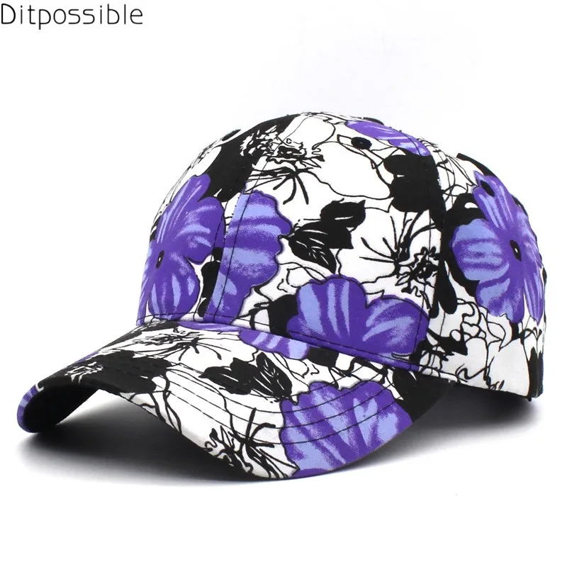 Ditpossible 2018 новый цветок бейсболка для женщин цветочный принт snapback женская шляпа gorras Шапки