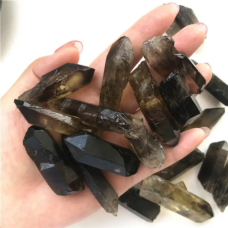 

100g Natural Smoky Lemurian Quartz Crystal Stone Rough Rocks Specimen Mineral Natural Quartz Crystals