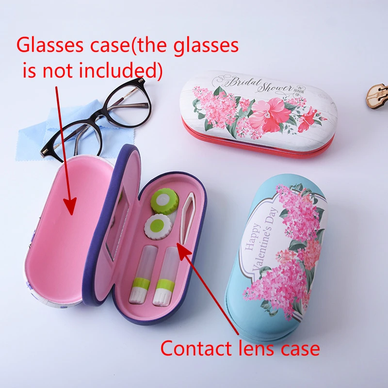 Симпатичные очки в китайском стиле, чехол с цифровой печатью ручной работы, двухслойный футляр для очков, футляр для контактных линз, 2018