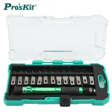 ProsKit PD-398 нож с алюминиевой ручкой комплект+ 13 сменных лезвий компактная коробка Большой набор ножей