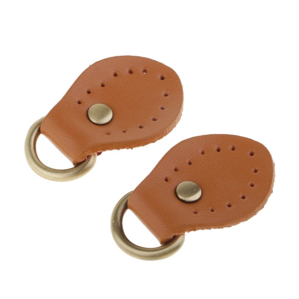 Pack of 2 PU Leather Handle Snap Buckles for Handbag Fastener Closures Making Accessories/Replacement
