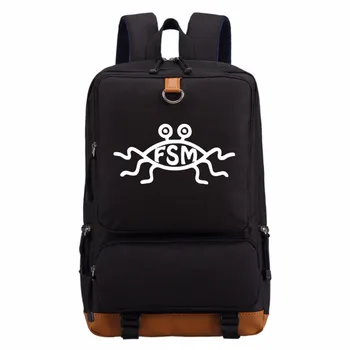 

WISHOT FSM Flying Spaghetti Monster backpack casual backpack teenagers Men women's Bags travel Shoulder Bag Laptop Bags