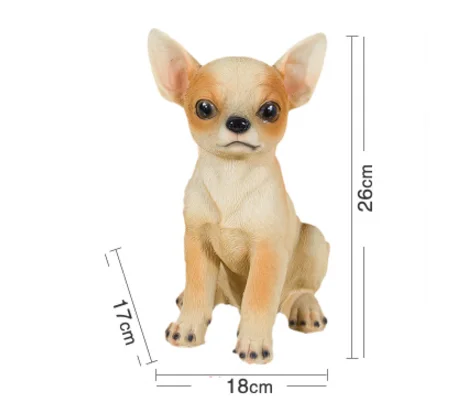 

Cute simulation animal resin dog decoration living room room decoration crafts creative home garden decoration