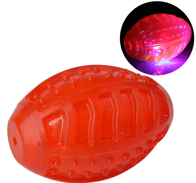 Squeaky Balls for Dogs Rubber LED Light Dog Chew Toys by BINGPETin Dog