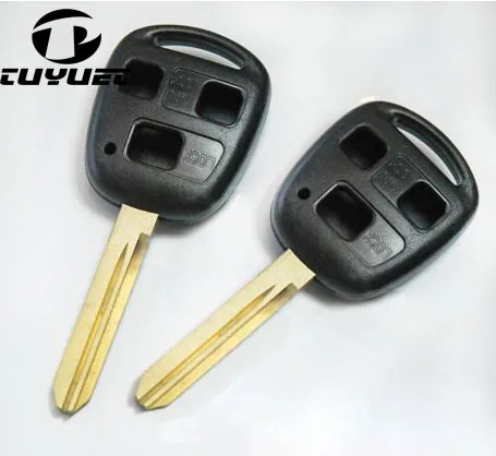 10PCS 3 Buttons Remote Key Shell TOY47 blade For Toyota South Africa Car Blanks Case