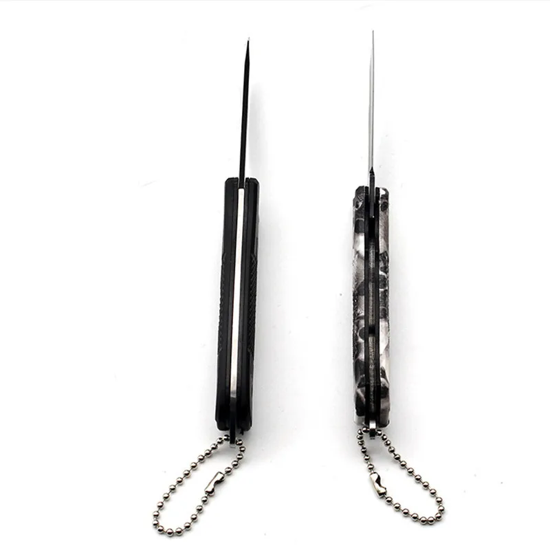 Negro plegable cuchillo Camping caza táctica de supervivencia cuchillos de la manija de aluminio al aire libre bolsillo EDC herramientas regalo multifunción
