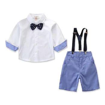 

Toddler Boys Clothing Set Summer Baby Suit Shorts Shirt 2 3 4 5 6 Year Children Kids Clothes Suits Formal Wedding Party Costume