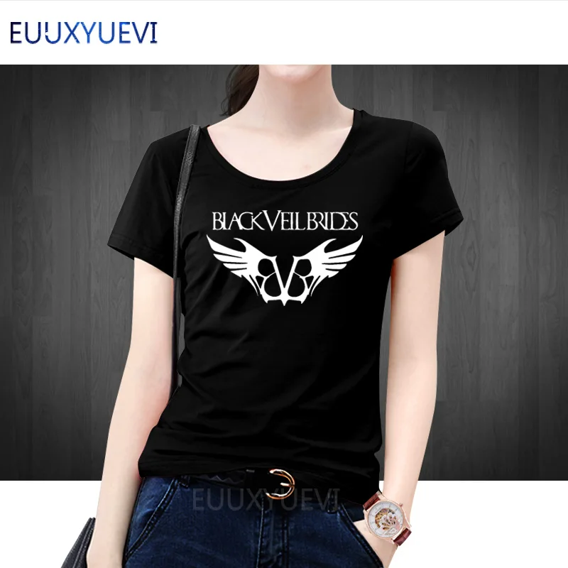 

Black Veil Brides Hardcore Rock Women Lady Girl T Shirt Tshirt Fashion 2018 New Short Sleeve O Neck Cotton T-shirt Tee Camiseta