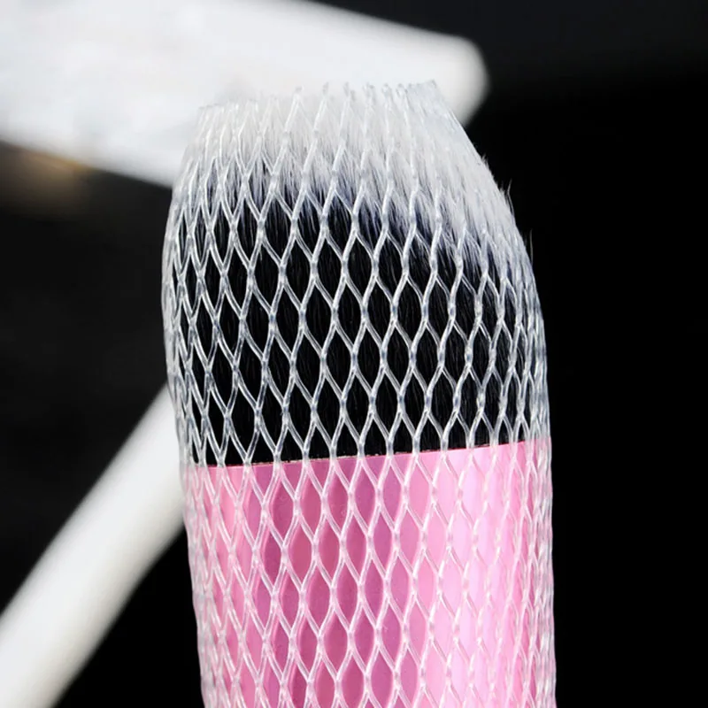 

12pc Makeup Brushes Net Protector Guard Elastic Mesh Beauty Make Up Cosmetic Brush Pen Cover