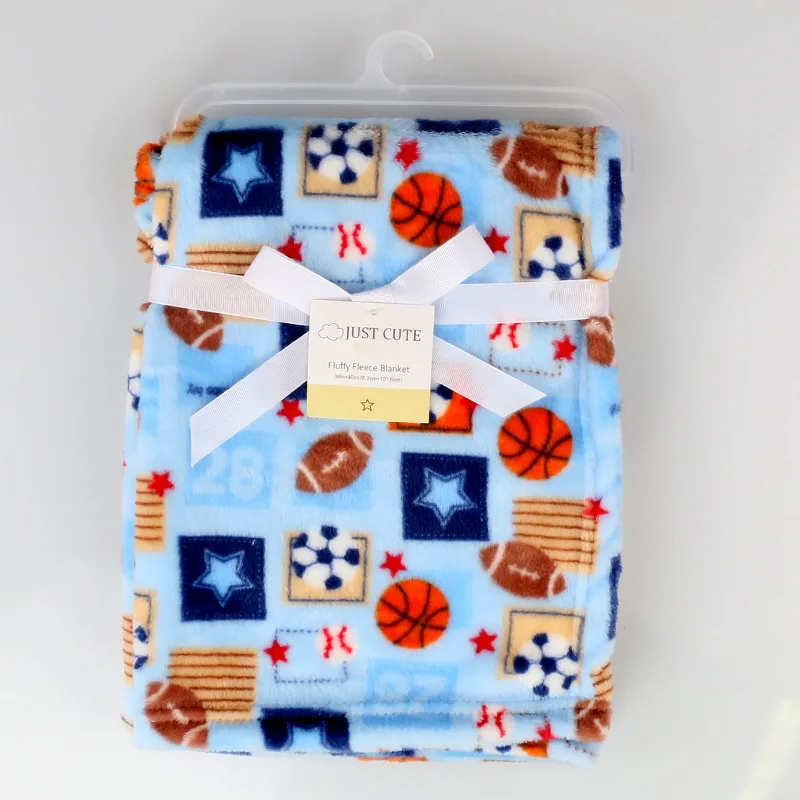 High Quality Flannel Baby Blanket Cartoon Newborn Winter Soft Bebe