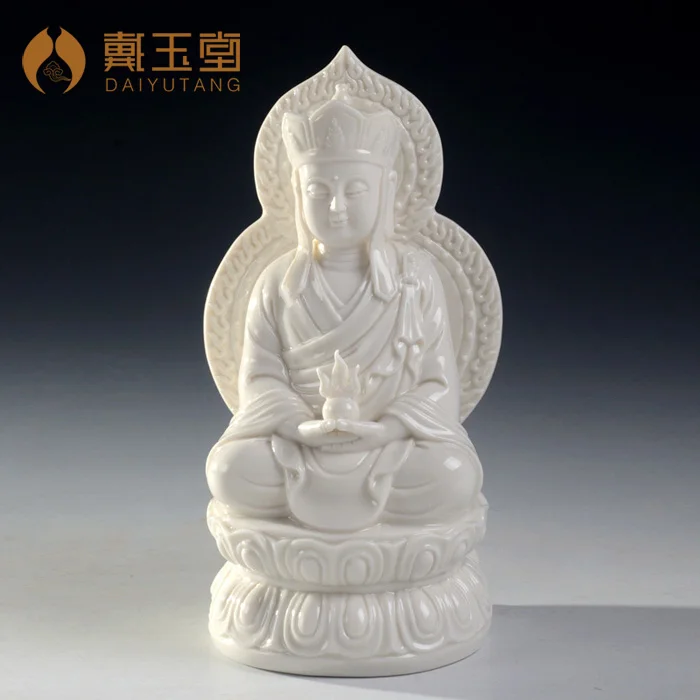 

Feng Shui Dai Yutang Dehua ceramic statues of porcelain ornaments/7 inch screen Ksitigarbha bodhisattva D21-07E