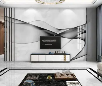 

Jazz White Marble Wall Paper Abstract Water Ink Mural for Bedroom Canvas Stone Wallpaper 3d Art Wall Painting Home Contact Paper