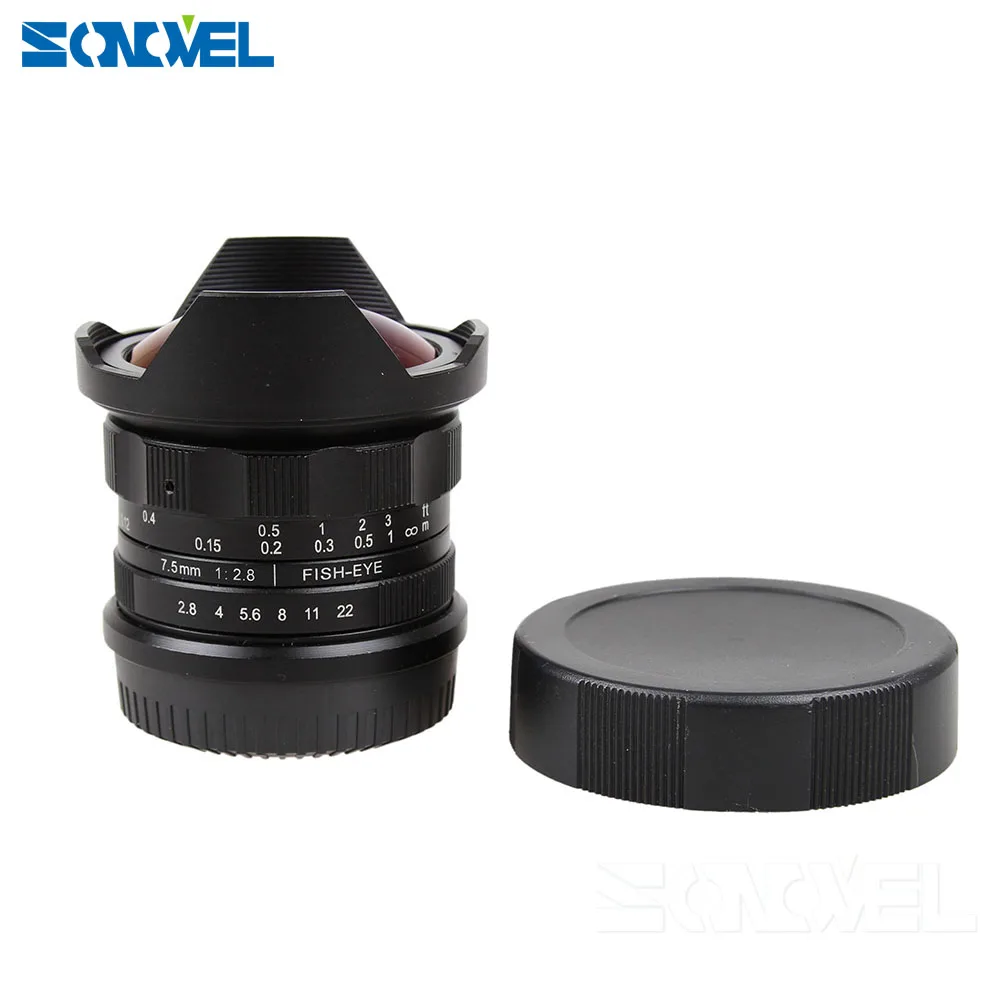 7,5 мм F2.8 рыбий глаз ручной объектив рыбий глаз для Canon EOS M M1 M2 M3 M5 M6 M10 M50 M100 EF-M объектив камеры