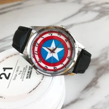 New Children’s Watch Captain America Civil War Avengers Watch Fashion Watch Quartz Boy Girls Clock Student Sports Watch