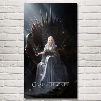 

Game of Thrones Hot TV Series Daenerys Targaryen Art Silk Poster 11x20 16x29 20x36 30x54 Inch Home Decor Pictures Free Shipping